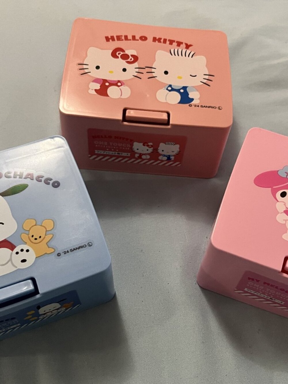 Set of 3 Sanrio One Touch Accessory Cases